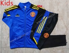 UEFA Champions League 21-22 Manchester United CaiBlue  Kids/Youth Jacket Uniform -815