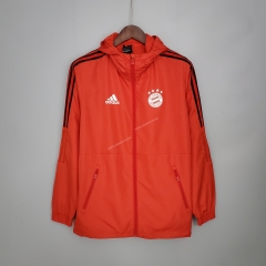 2021-2022 Bayern München Red Trench Coats With Hat