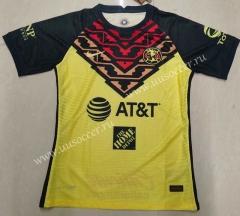 (s-3xl)Player Version 2021-2022 Club América Home Yellow  Thailand Soccer  Jersey-912