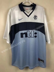 Retro Version99-00 Rangers Away Blue& White Thailand Soccer Jersey AAA-503