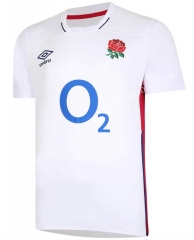 21-22 England Home White Rugby Jersey
