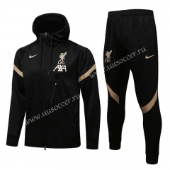 2021-22 Liverpool Black Uniform With Hat-815