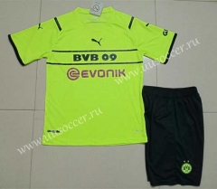 2021-2022 Borussia Dortumund 2nd Away Fluorescent green  Soccer Uniform-718