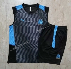 2021-2022 Olympique de Marseille Gray Thailand Soccer Vest Suit-815