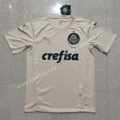 2021-2022 SE Palmeiras 2nd Away Light Yellow  Thailand Soccer Jersey AAA-908