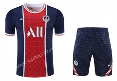 2021-22 Paris SG Red&Blue Thailand Soccer  Uniform-418