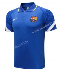 2021-22 Barcelona Blue Thailand Polo Shirts-815