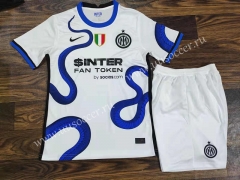 2021-2022 Inter Milan Away White  Soccer Uniform-709