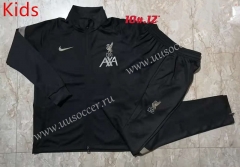 2021-2022 liverpool Black Kids/Youth Soccer Tracksuit-815
