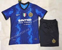2021-2022 Inter Milan Home Blue Soccer Uniform-709
