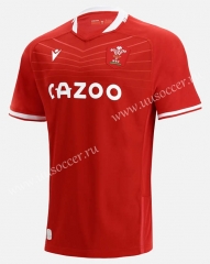 21-22  Red Wales Away Red Rugby Shirt