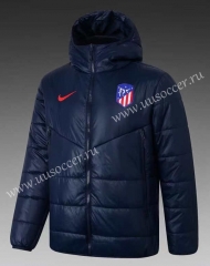 2021-22 Atletico Madrid Royal Blue Thailand Soccer Coat With Hat-GDP