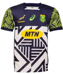 limited edition 21-22 South Africa Blue &White  Thailand Rugby Jersey