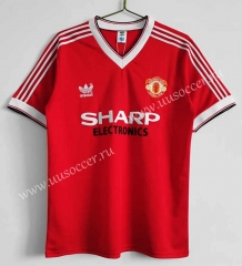 1983 Retro Version Manchester United  Home Red Thailand Soccer Jersey AAA-c1046