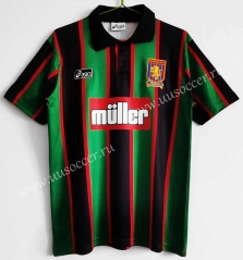 93-95 Retro Version Aston Villa Away Black&Green Thailand Soccer Jersey AAA-c1046