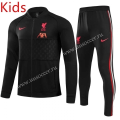 2021-2022 Liverpool Black Kids/Youth Soccer Jacket Uniform-GDP