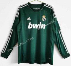 Retro Version 12-13 Real Madrid Away Green  LS Thailand Soccer Jersey AAA-c1046