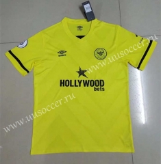 2021-2022 Brentford Away Yellow  Thailand Soccer Jersey AAA-HR