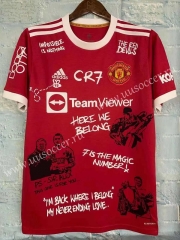 special edition  2021-2022 Manchester United  Home Red Thailand Soccer Jersey AAA-802