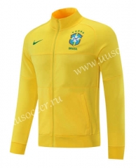 21-22 Brazil Yellow Soccer Jacket -LH