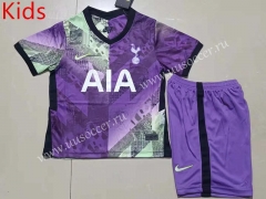 2021-22 Tottenham Hotspur 2nd Away Purple  Youth/Kids Soccer Uniform-507