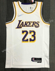 75th anniversary  NBA Lakers White  #23 Jersey-311（james）