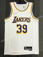 75th anniversary  NBA Lakers White  #39  Jersey-311（Howard）