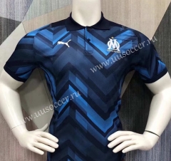 2021-22 Olympique de Marseille Dark Blue Thailand Polo Shirts-403