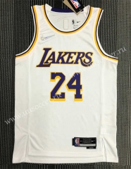 75th anniversary  NBA Lakers White  #24 Jersey-311（Kobe）