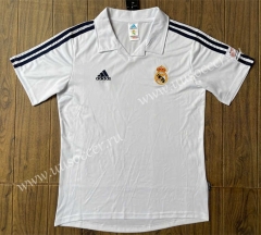 2002 Retro Version Real Madrid  Home White Thailand Soccer Jersey AAA-SL