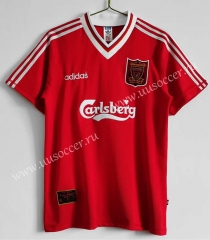 Retro Version 95-96 Liverpool Home Red Thailand Soccer Jersey AAA-c1046
