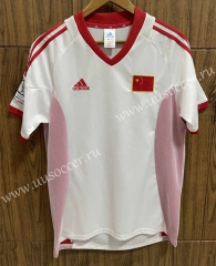 2002 China Home White Thailand Soccer Jersey AAA-SL
