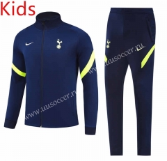 21-22  Tottenham Hotspur Royal Blue Kids/Youth Jacket Uniform-GDP