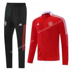 2021-2022 Manchester United Red  Thailand Soccer Jacket Uniform-LH