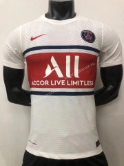 Player Version  special edition2021-22 Paris SG Away White Thailand Soccer Jersey AAA