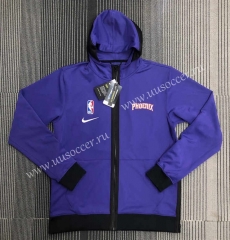 Player version 21-22 NBA Phoenix Suns Purple With Hat Jacket Appearance clothes-311