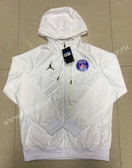 2021-2022 Jordan Paris SG White Trench Coats With Hat-815