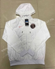 2021-2022 Nike Paris SG White Trench Coats With Hat-815