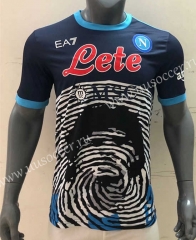 2021-2022  Maradona Commemorative Edition Napoli  Blue Thailand Soccer Jersey AAA-416