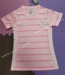 2021-22 CR Flamengo Pink Thailand Women Soccer Jersey AAA-708
