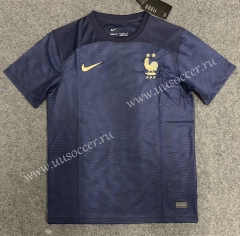 2021-2022 World Cup France Home Blue Thailand Soccer Jersey AAA-GB