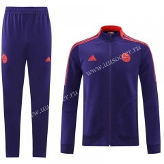 2021-2022 Bayern München Purple Soccer Jacket Uniform-LH