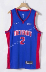21-22 NBA Detroit Pistons Blue #2 Jersey