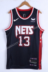 21-22 75th Anniversary Edition   NBA Brooder Jeklyn Nets Black  #13