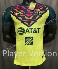 Player Version 2021-2022 Club América Home Yellow  Thailand Soccer  Jersey-GB