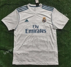 17-18 Retro Version Real Madrid  Home White Thailand Soccer Jersey AAA-817