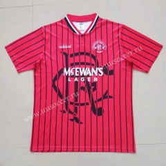 Retro Version94-95  Rangers Away Red Thailand Soccer Jersey AAA-HR
