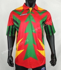 Retro Version Mexico  Goalkeeper Red Green Thailand Soccer Jersey AAA-DD3
