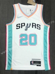 21-22 City Version NBA San Antonio Spurs White #20 Jersey-311