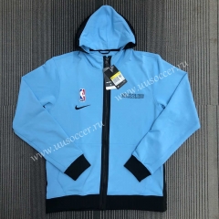 Player version 21-22 Memphis Grizzlies Blue With Hat Jacket Appearance clothes-311